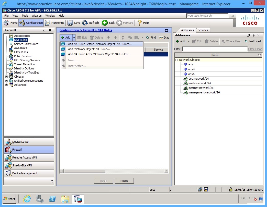 Figure 2.2 Cisco ASDM